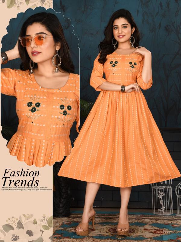 Z Plus Style Fancy Cotton Anarkali Kurti Collection